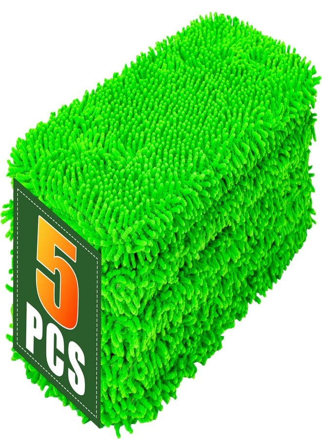 Vickorpen Mop Pads for Swiffer Sweeper Reusable Mop Dry Wet Mop Pad Refills Microfiber Replacement Sweeping Cloths Floor Cleaning Mopping Pad (5PCS) - Image 1